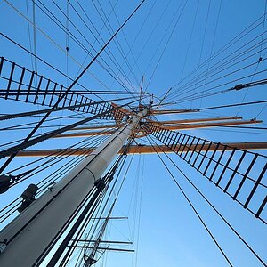Himmel über Rickmer Rickmers