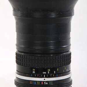 Das neue FX-Fisheye 8mm f/3.5 AI aus dem selbstgebauten Fisheyevorsatz und dem modifizierten AI-Nikkor f/3.5 28mm,
"im Anzug"!