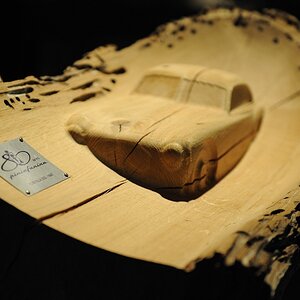 Möbel aus Holzpfählen aus der venezianischen Lagune, 
Waldshut 14.05.2011, Ausstellung „Tra le briccole di Venezia“ der Designer von Riva im Kornhausk