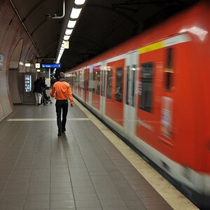 Einfahrende S-Bahn