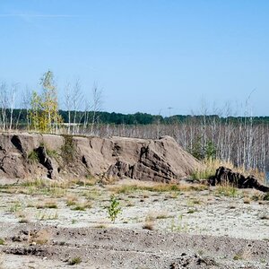 Sedlitzer See -erodierte Kippenflächen