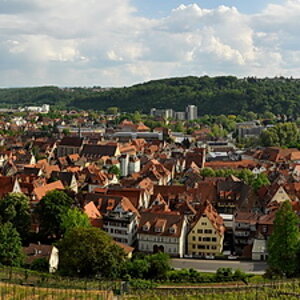 Panorama Esslingen vom Hochwachtturm klein