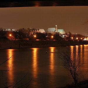 Blick zum Petriförder duch die Strombrücke