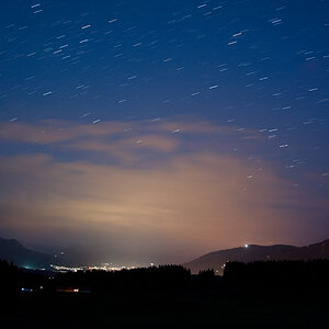 Vollmond Startrail