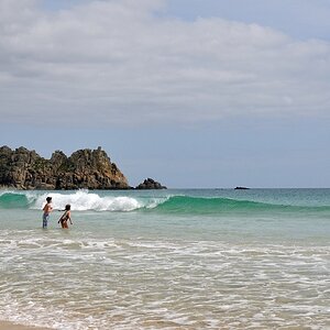 Sandstrand bei Porthcurro