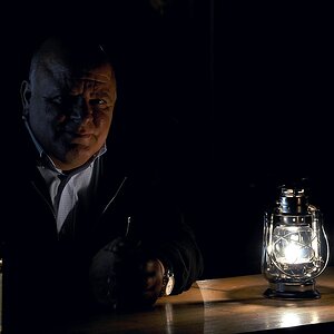 Nachtlicht auf dem Biertisch