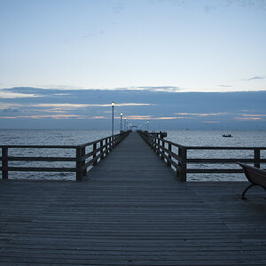 Seebrücke Ahlbeck vor Sonnenaufgang