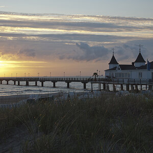 Seebrücke Ahlbeck nach Sonnenaufgang