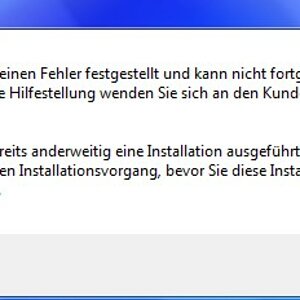 Fehlermeldung