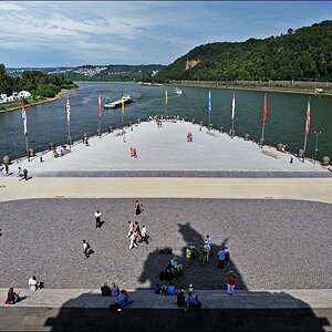 Deutsches Eck von oben