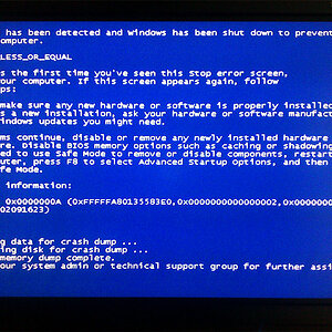 blauer Bildschirm :D