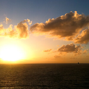 Sonnenuntergang, St. Maarten, Karibik