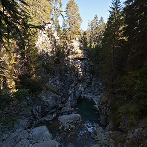 Rofflaschlucht - Blick nach Westen in die Rofflaschlucht