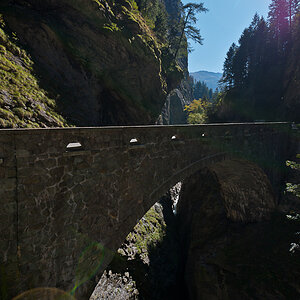 Via Mala - Blick von der Fußgängerbrücke Richtung Süden