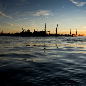 Hamburg Hafen Sommernacht # 1