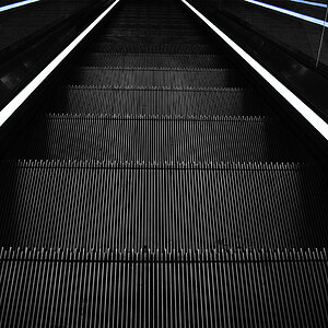 Rolltreppe abwärts