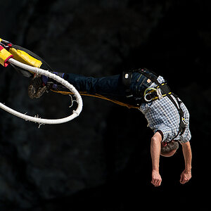 Bungee-Sprung Verzasca Staumauer 4