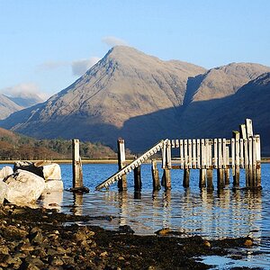 Der "legendäre" Bootssteg im Glen Etive (wird bald durch einen neuen ersetzt)  :-(