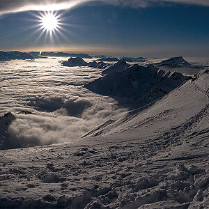 Wenn das Himmelstor sich schliesst.
Blick vom Brienzer Rothorn