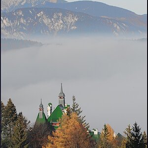 Nebel mit Rahmen