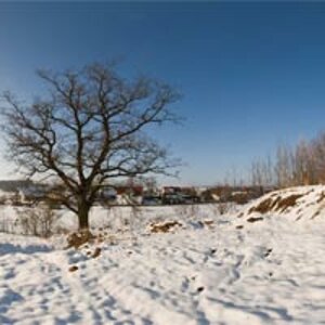Dorf Doeckingen im Winter