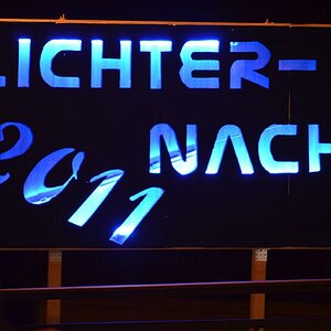 Lichternacht 2011, in Oranienburg. Leider sind die Leute immer wieder durch das Bild gelaufen.