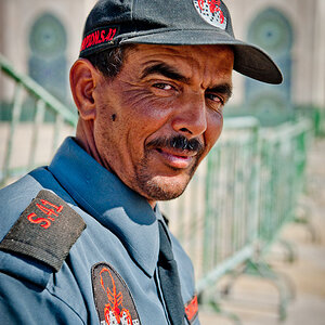 Moschee Hassan II - Sicherheitsbeamter Omar