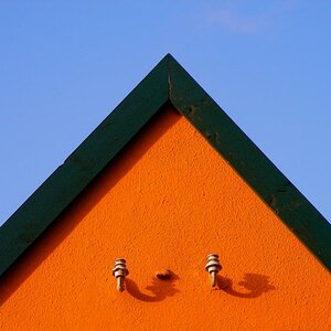Giebel in Prerow, Ostsee