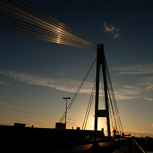 Sonnenuntergang Brücke