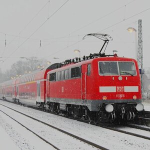 Die Verkehrsrote  111 016 in Übach - Palenberg