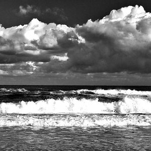 Wangerooge brandung,Nikon D200,  sw Bearbeitung mit
 Nik Silver Efex Pro 1