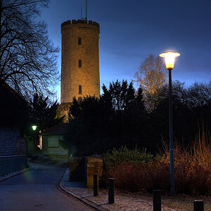 200901280494 - Sparrenburg Bielefeld zur bauen Stunde in HDR