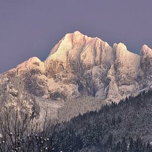 Gesäuse Sonnenuntergang -18Grad