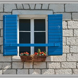 Blaues Fenster
