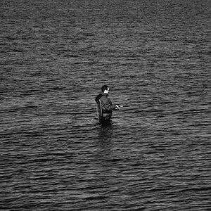 Angler in Kieler Förde