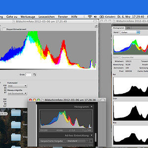 Bildschirmfoto Histogramm