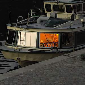 Lichtmalerei vor Anker