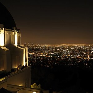 Blick auf L.A. bei Nacht vom Griffith Observatory