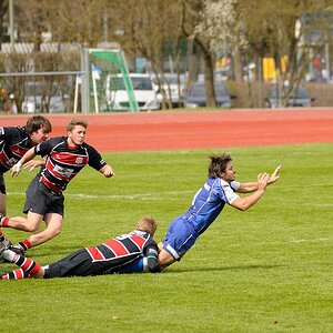 Rugby Memmingen Eagles gegen RFC München in Memmingen am 21.04.2012.