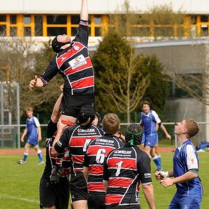 Rugby Memmingen Eagles gegen RFC München in Memmingen am 21.04.2012.