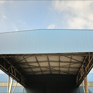 Hafen Duisburg - 06.04.2012 - Blaues Hallendach