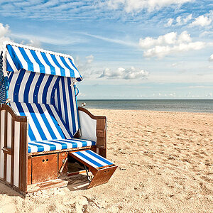 Strandkorb auf Usedom