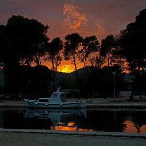 Sonnenuntergang in Trogir