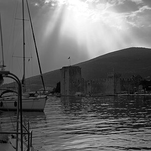 Trogir Blick Hafen