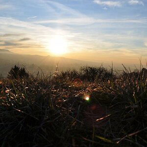 Sonnenuntergang von der Achalm