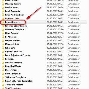 Export Presets