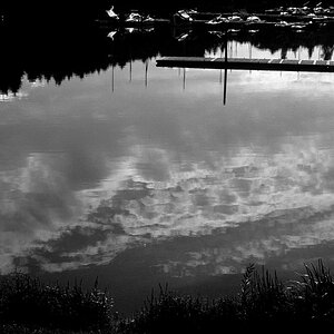 Wolkenspiegelung
