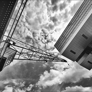04.08.2012 - Köln - Kranhaus mit Kran
