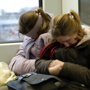Früh am Morgen in der S-Bahn
