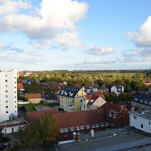 Und die andere Seite vom Balkon des Hotels ( Cuxhaven )